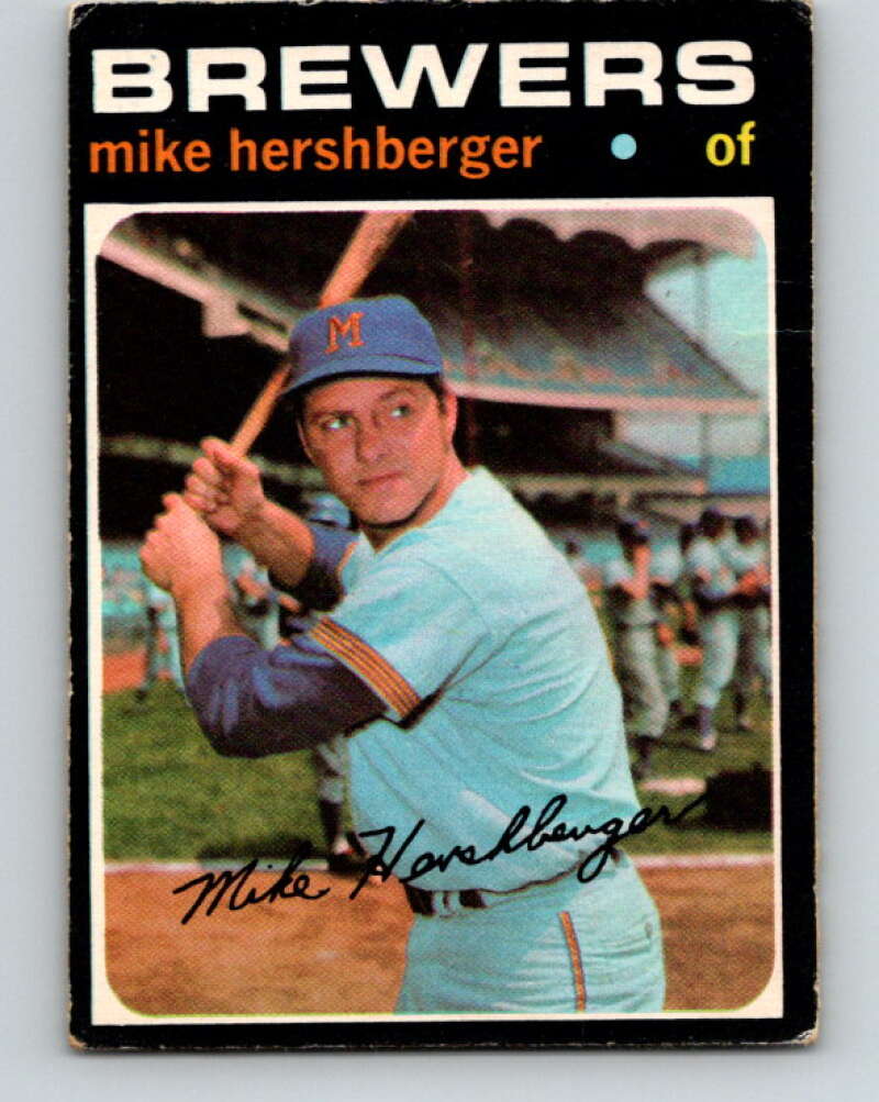 1971 O-Pee-Chee MLB #149 Mike Hershberger� Milwaukee Brewers� V10915