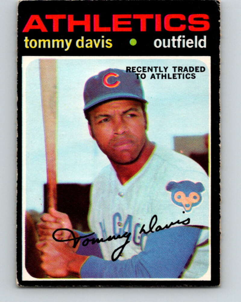 1971 O-Pee-Chee MLB #151 Tommy Davis� Oakland Athletics� V10920