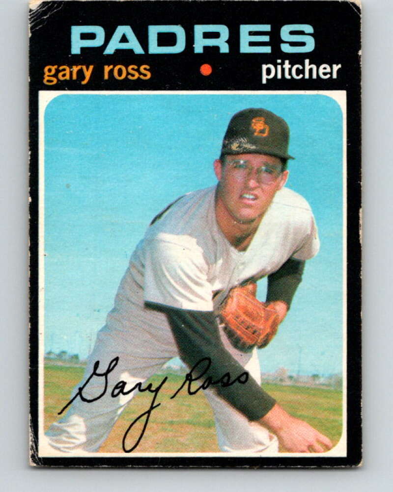 1971 O-Pee-Chee MLB #153 Gary Ross� San Diego Padres� V10924