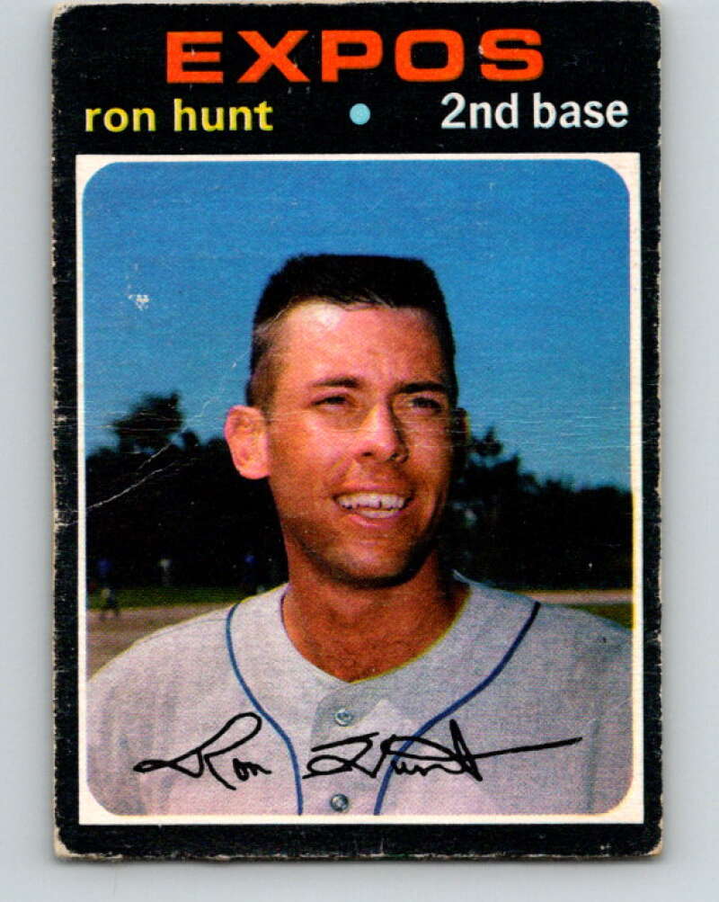 1971 O-Pee-Chee MLB #161 Ron Hunt� Montreal Expos� V10940