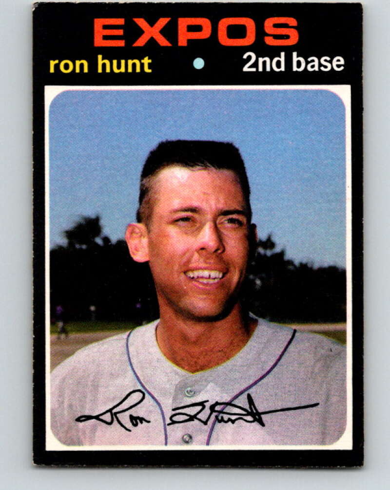 1971 O-Pee-Chee MLB #161 Ron Hunt� Montreal Expos� V10941