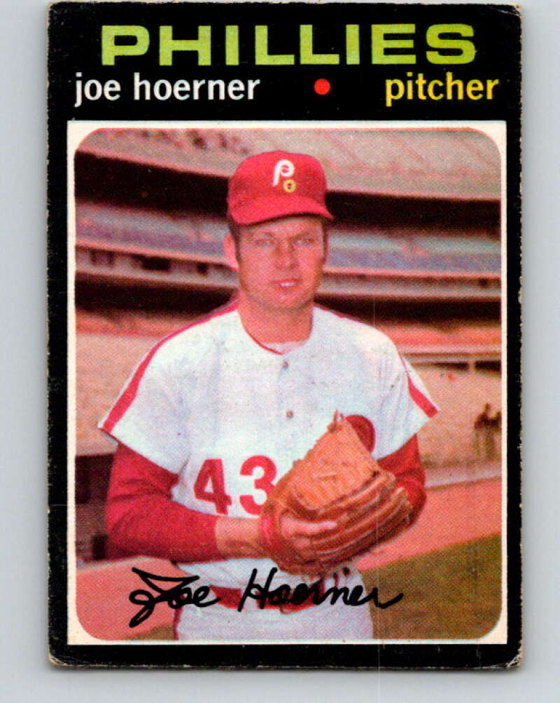 1971 O-Pee-Chee MLB #166 Joe Hoerner� Philadelphia Phillies� V10956