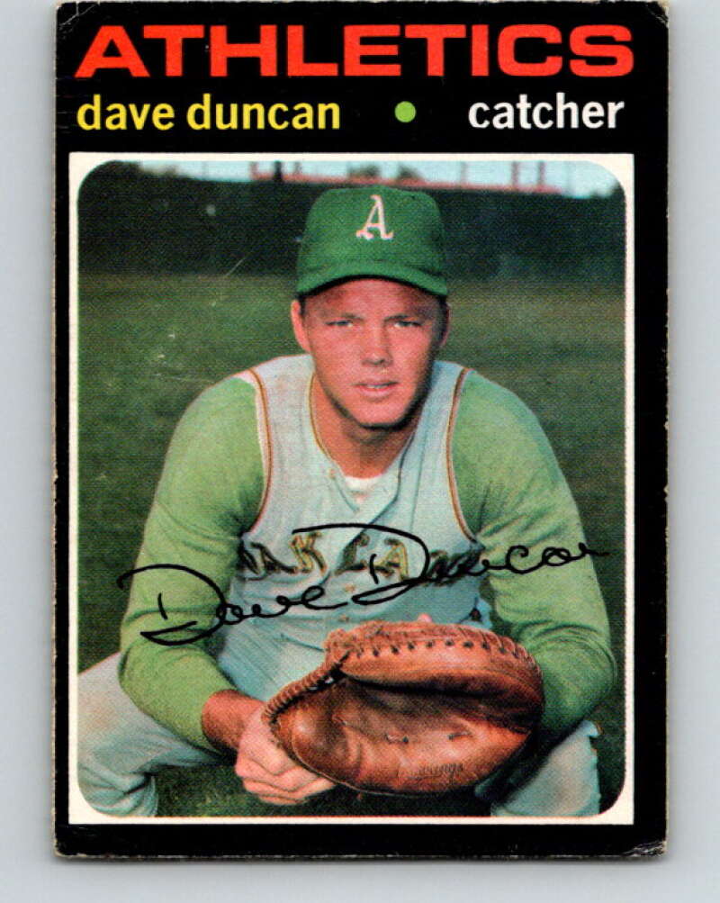 1971 O-Pee-Chee MLB #178 Dave Duncan� Oakland Athletics� V10974