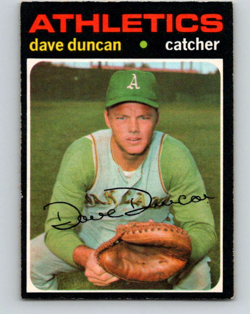 1971 O-Pee-Chee MLB #178 Dave Duncan� Oakland Athletics� V10975