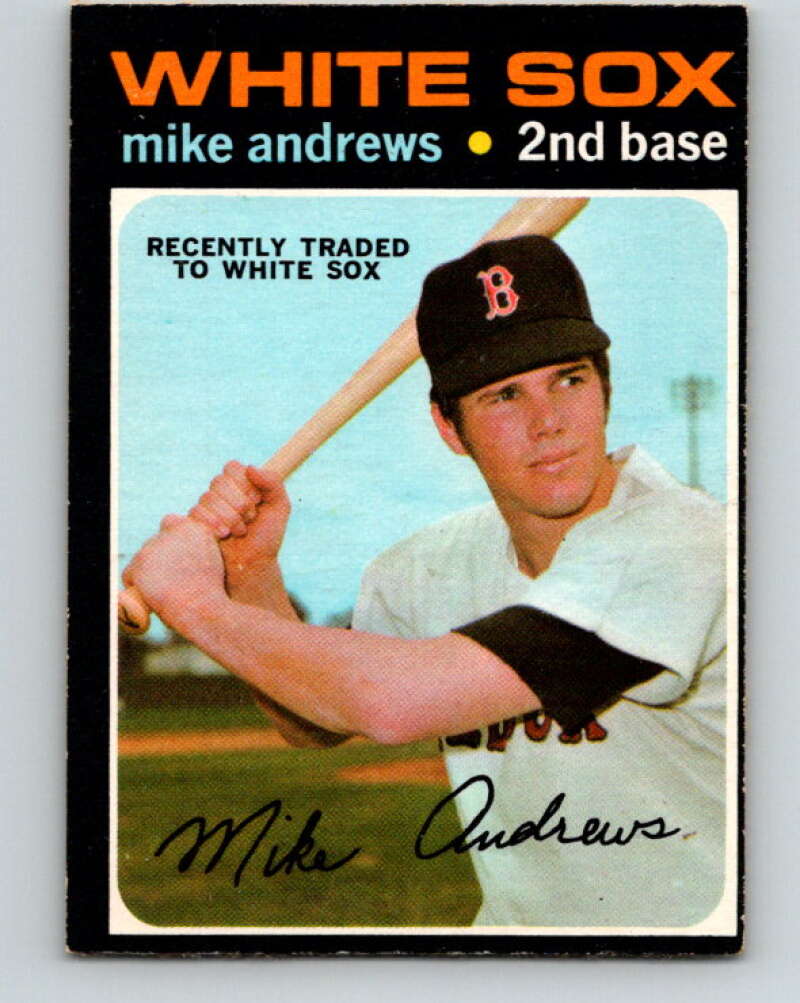 1971 O-Pee-Chee MLB #191 Mike Andrews� Chicago White Sox� V11002