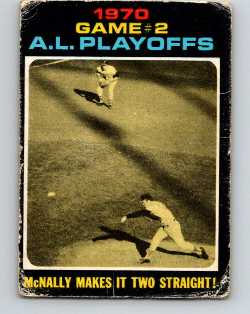 1971 O-Pee-Chee MLB #196 AL Playoffs Game 2� V11013