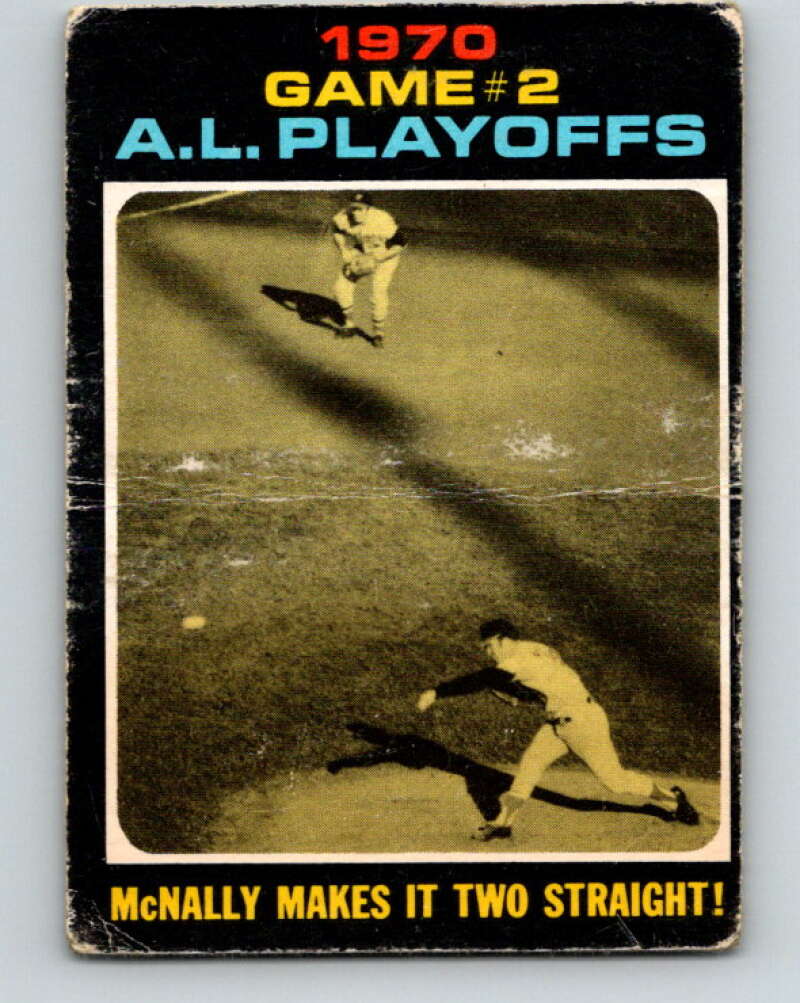 1971 O-Pee-Chee MLB #196 AL Playoffs Game 2� V11014