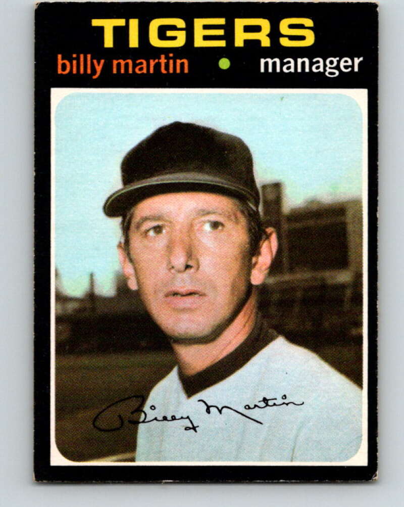 1971 O-Pee-Chee MLB #208 Billy Martin� Detroit Tigers� V11029
