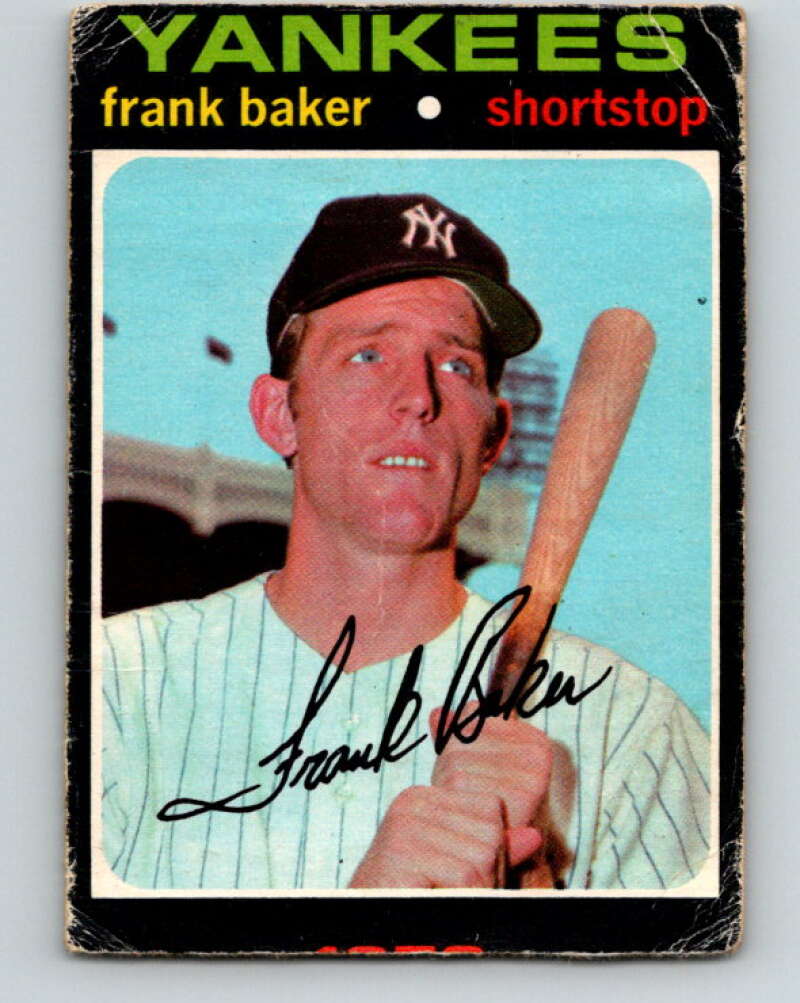 1971 O-Pee-Chee MLB #213 Frank Baker�RC Rookie Yankees� V11038