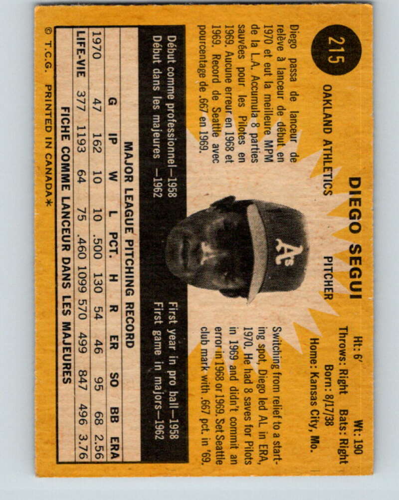 1971 O-Pee-Chee MLB #214 Al Ferrara� San Diego Padres� V11042