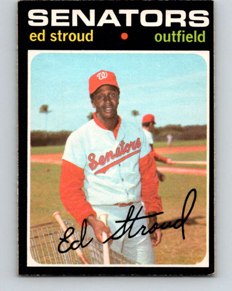 1971 O-Pee-Chee MLB #217 Ed Stroud� Washington Senators� V11046