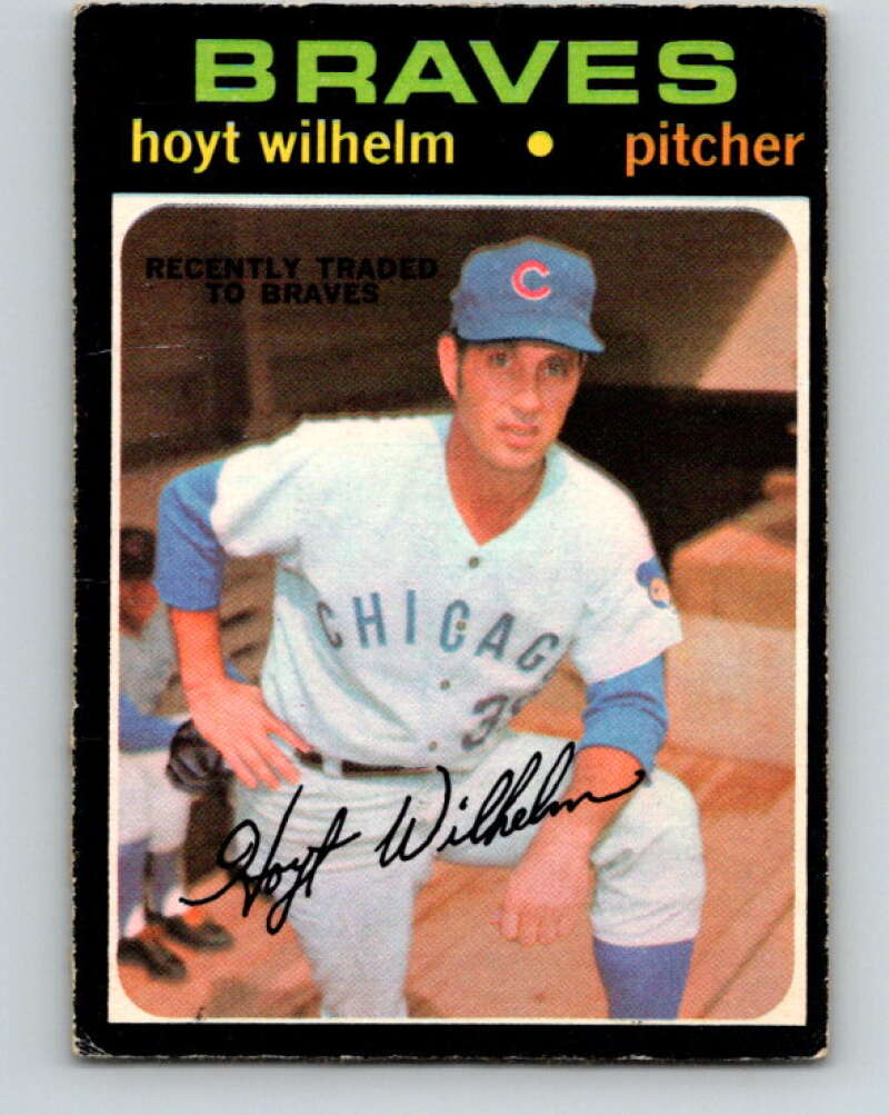 1971 O-Pee-Chee MLB #248 Hoyt Wilhelm� Atlanta Braves� V11093