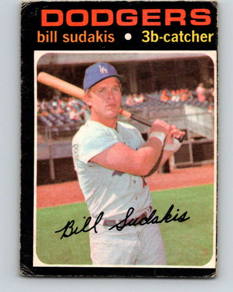 1971 O-Pee-Chee MLB #253 Bill Sudakis� Los Angeles Dodgers� V11101