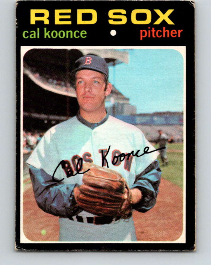 1971 O-Pee-Chee MLB #254 Cal Koonce� Boston Red Sox� V11103