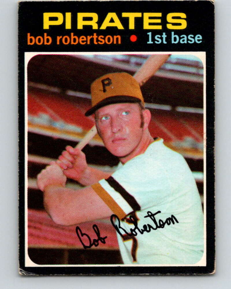 1971 O-Pee-Chee MLB #255 Bob Robertson� Pittsburgh Pirates� V11105