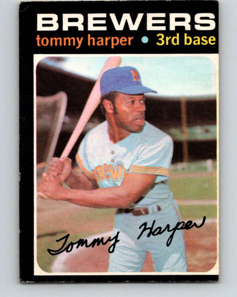 1971 O-Pee-Chee MLB #260 Tommy Harper� Milwaukee Brewers� V11114
