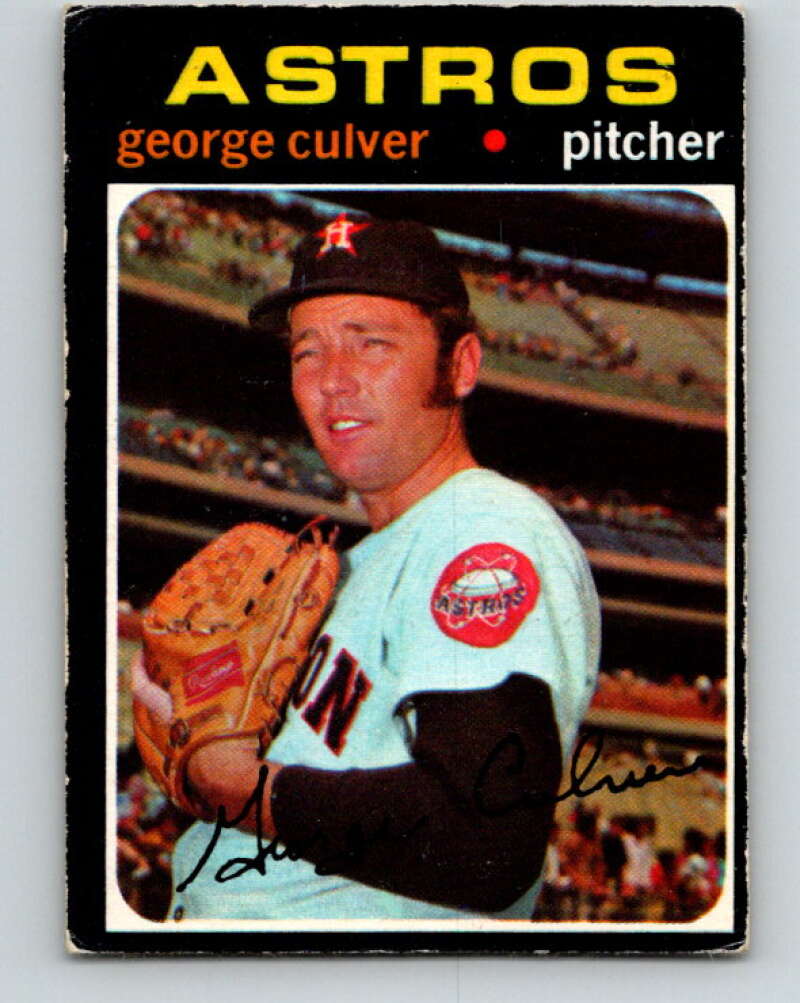 1971 O-Pee-Chee MLB #291 George Culver� Houston Astros� V11138