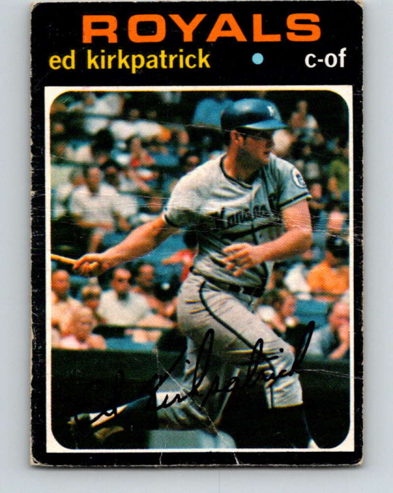 1971 O-Pee-Chee MLB #299 Ed Kirkpatrick� Kansas City Royals� V11143