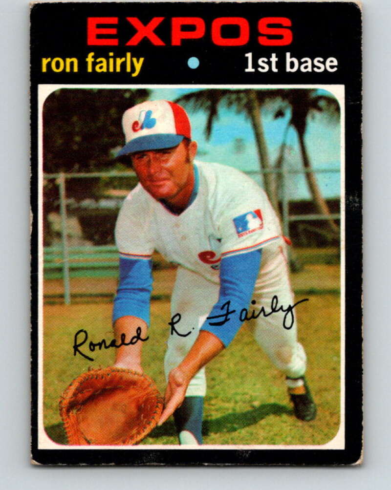 1971 O-Pee-Chee MLB #315 Ron Fairly� Montreal Expos� V11152