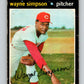 1971 O-Pee-Chee MLB #339 Wayne Simpson� Cincinnati Reds� V11161