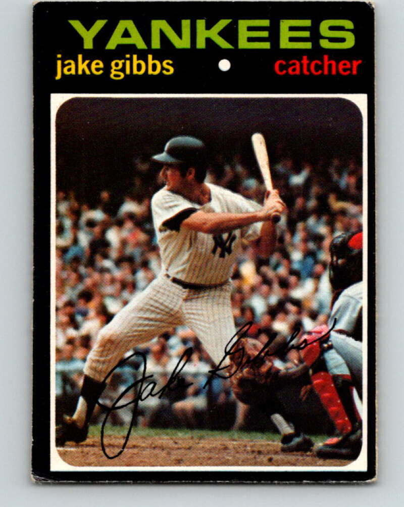 1971 O-Pee-Chee MLB #382 Jake Gibbs� New York Yankees� V11187