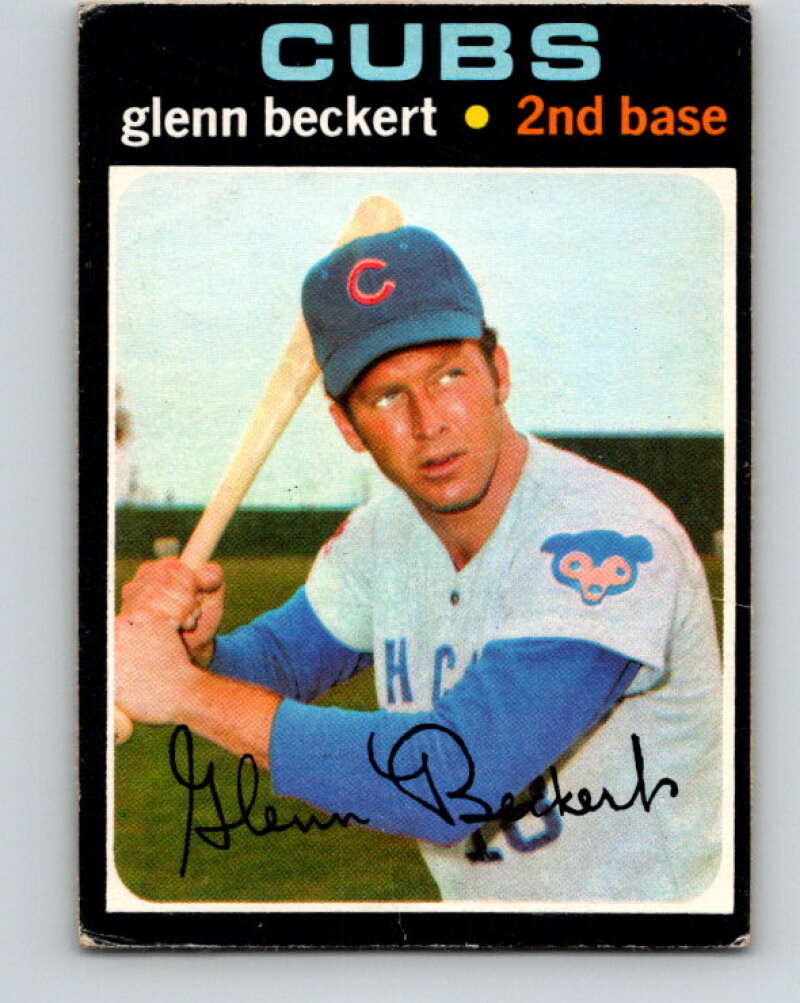 1971 O-Pee-Chee MLB #390 Glenn Beckert� Chicago Cubs� V11192