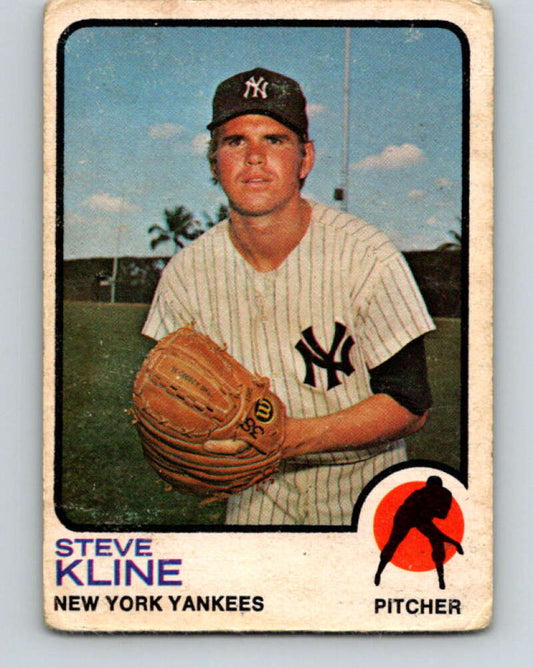 1973 O-Pee-Chee MLB #172 Steve Kline  New York Yankees  V11205