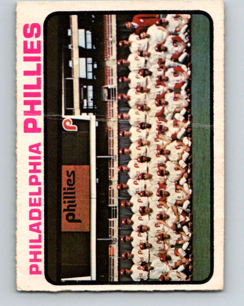 1973 O-Pee-Chee MLB #536 Philadelphia Phillies Team V11213