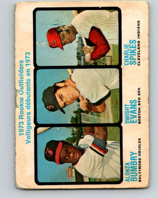 1973 O-Pee-Chee MLB #614 Evans/Bumbry/Spikes Rookie  V11214