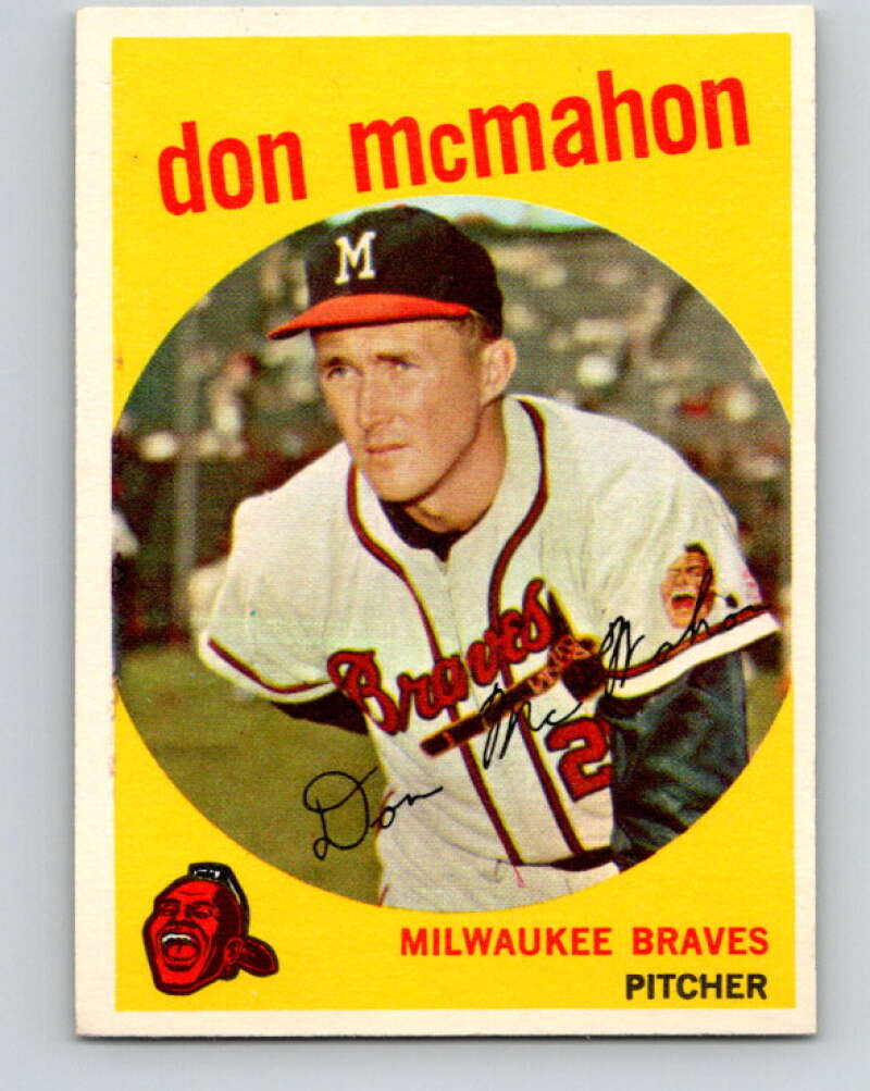 1959 Topps MLB #3 Don McMahon Milwaukee Braves V11219