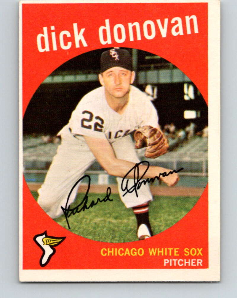 1959 Topps MLB #5 Dick Donovan Chicago White Sox V11220
