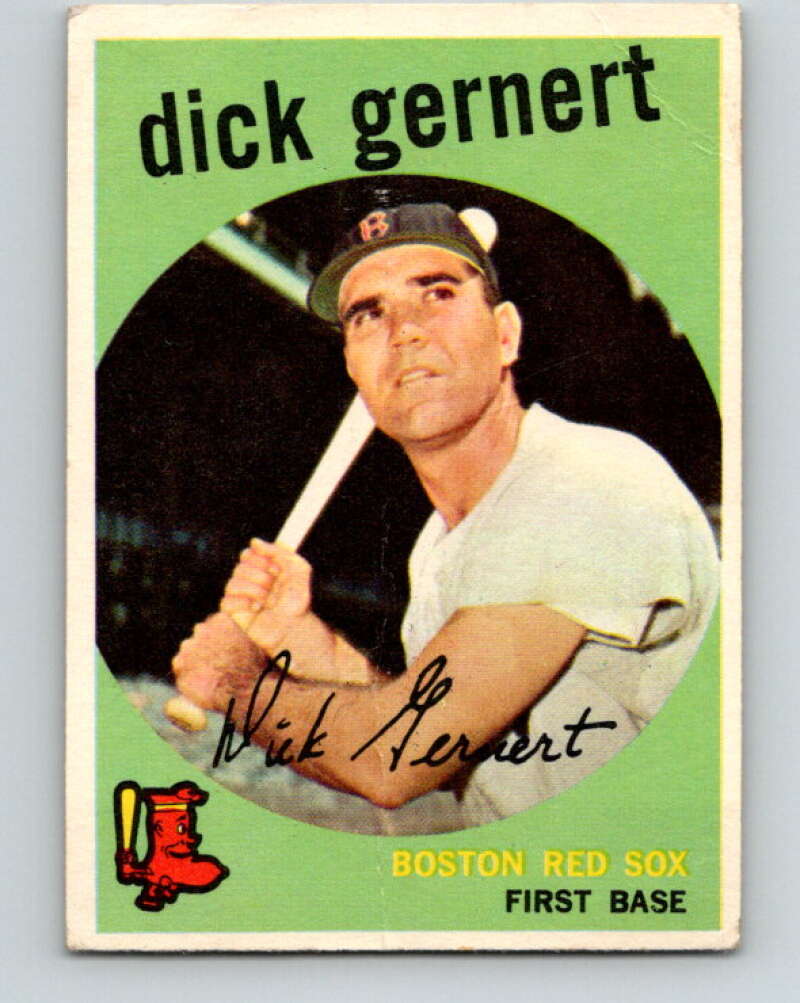 1959 Topps MLB #13 Dick Gernert UER Boston Red Sox V11230