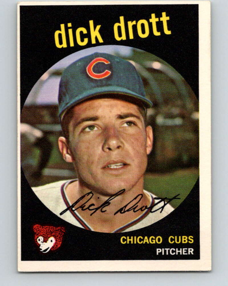 1959 Topps MLB #15 Dick Drott Chicago Cubs V11231