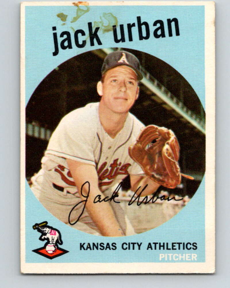 1959 Topps MLB #18 Jack Urban Kansas City Athletics V11233