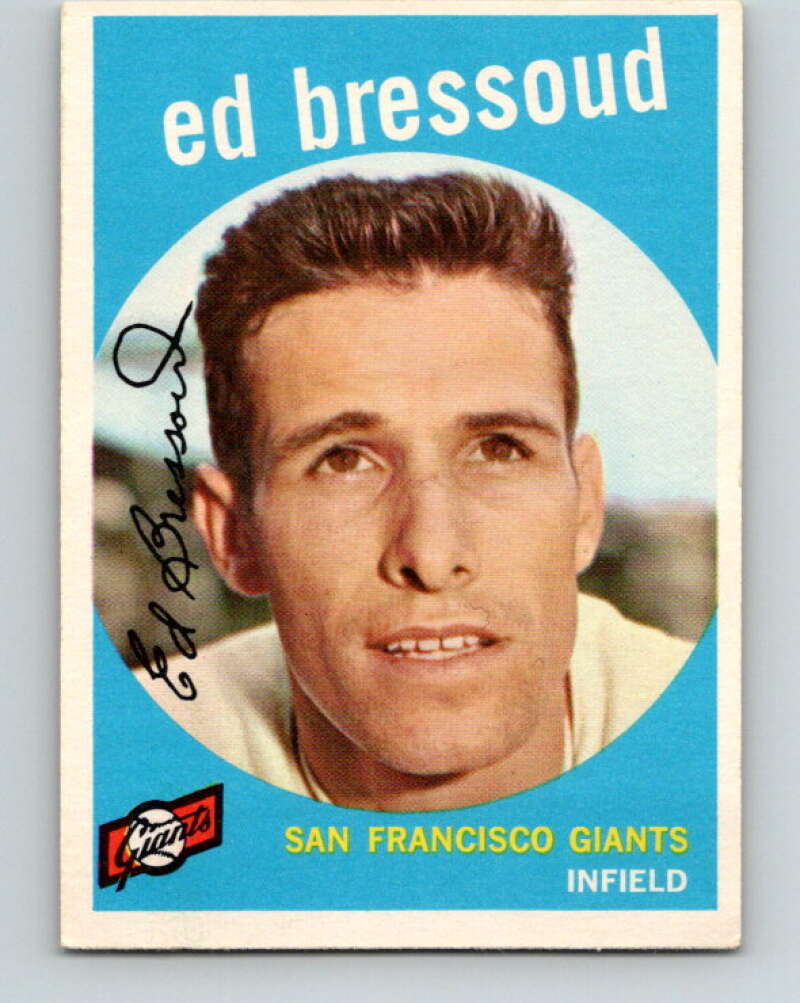 1959 Topps MLB #19 Eddie Bressoud San Francisco Giants V11235