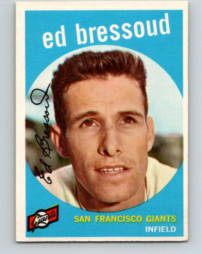 1959 Topps MLB #19 Eddie Bressoud San Francisco Giants V11236
