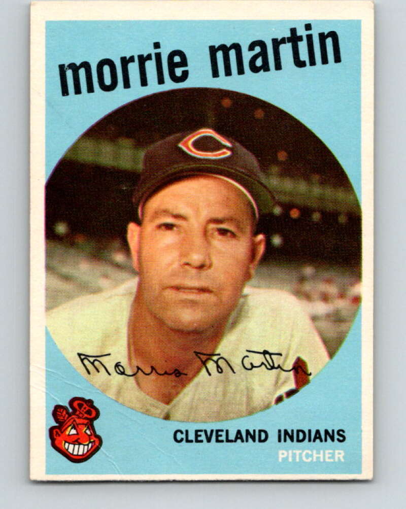 1959 Topps MLB #38 Morrie Martin Cleveland Indians V11254