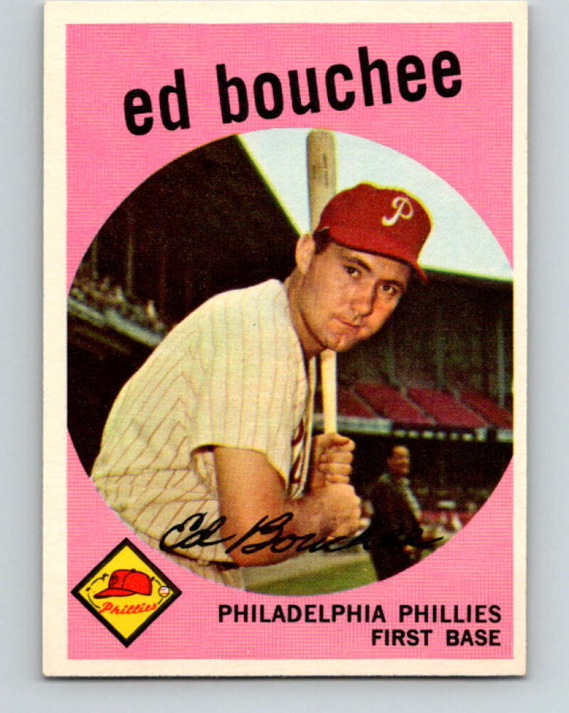 1959 Topps MLB #39 Ed Bouchee Philadelphia Phillies V11255