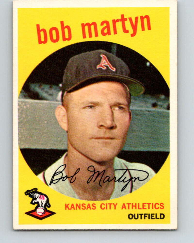 1959 Topps MLB #41 Bob Martyn Kansas City Athletics V11256