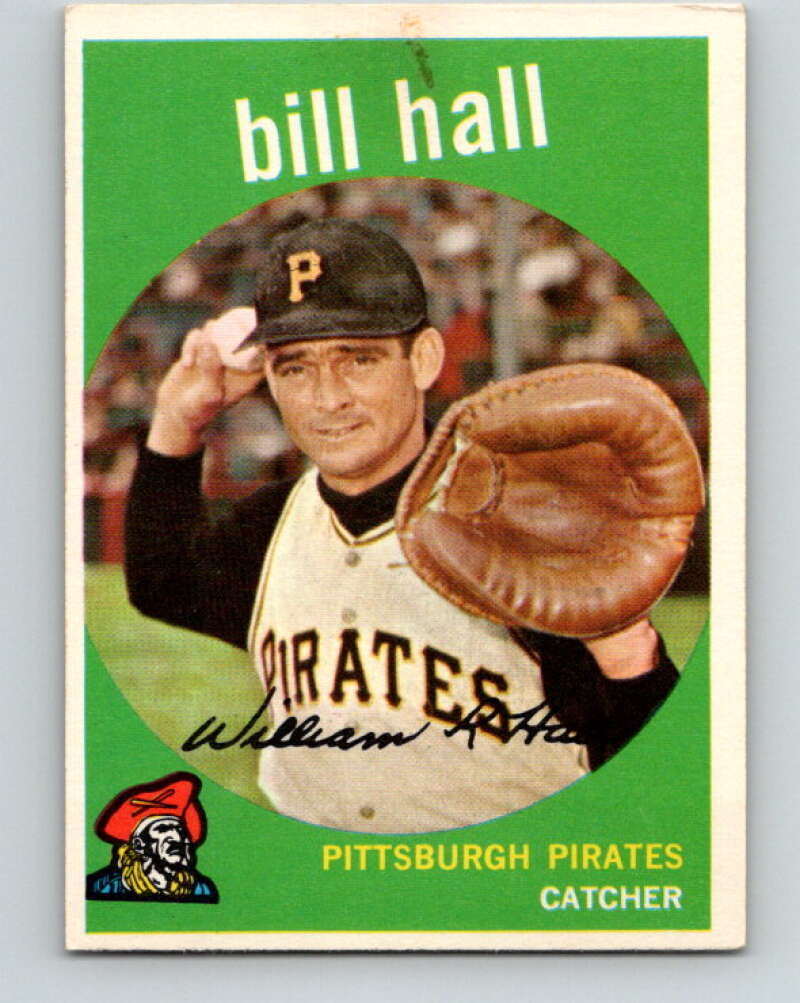 1959 Topps MLB #49 Bill Hall RC Rookie Pittsburgh Pirates V11259