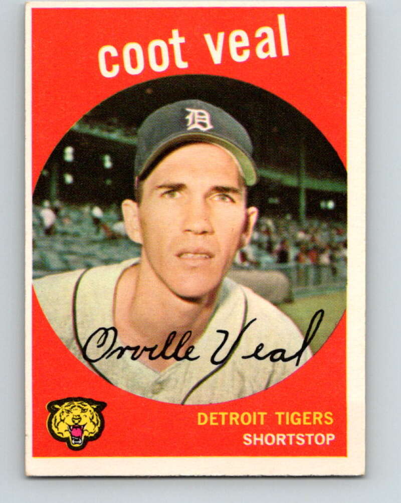 1959 Topps MLB #52 Coot Veal RC Rookie Detroit Tigers V11260