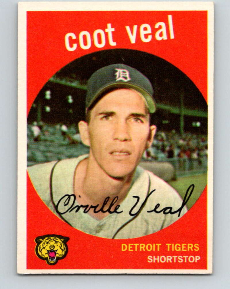 1959 Topps MLB #52 Coot Veal RC Rookie Detroit Tigers V11261