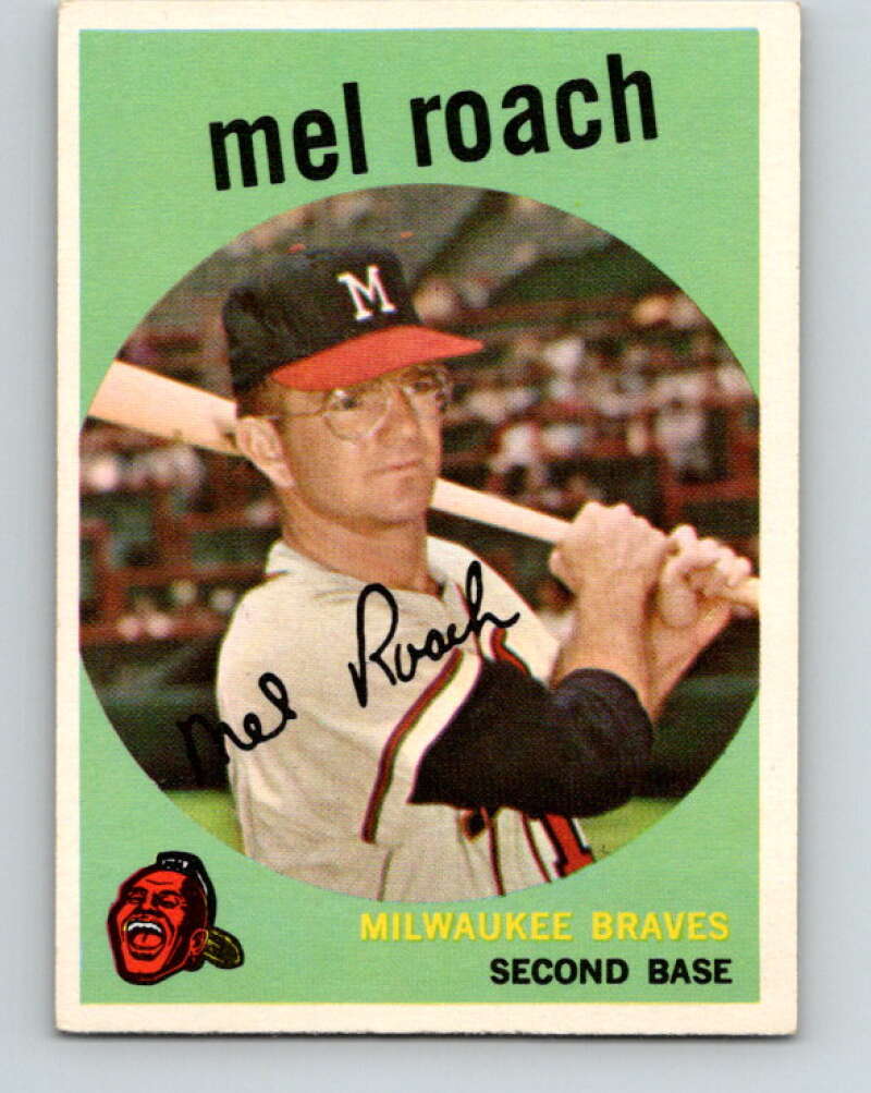1959 Topps MLB #54 Mel Roach Milwaukee Braves V11263