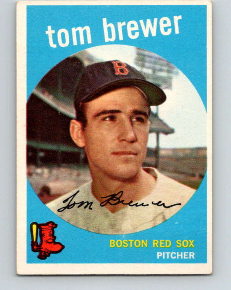 1959 Topps MLB #55 Tom Brewer Boston Red Sox V11264