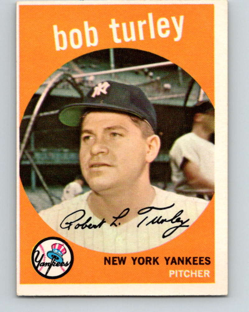 1959 Topps MLB #60 Bob Turley New York Yankees V11269