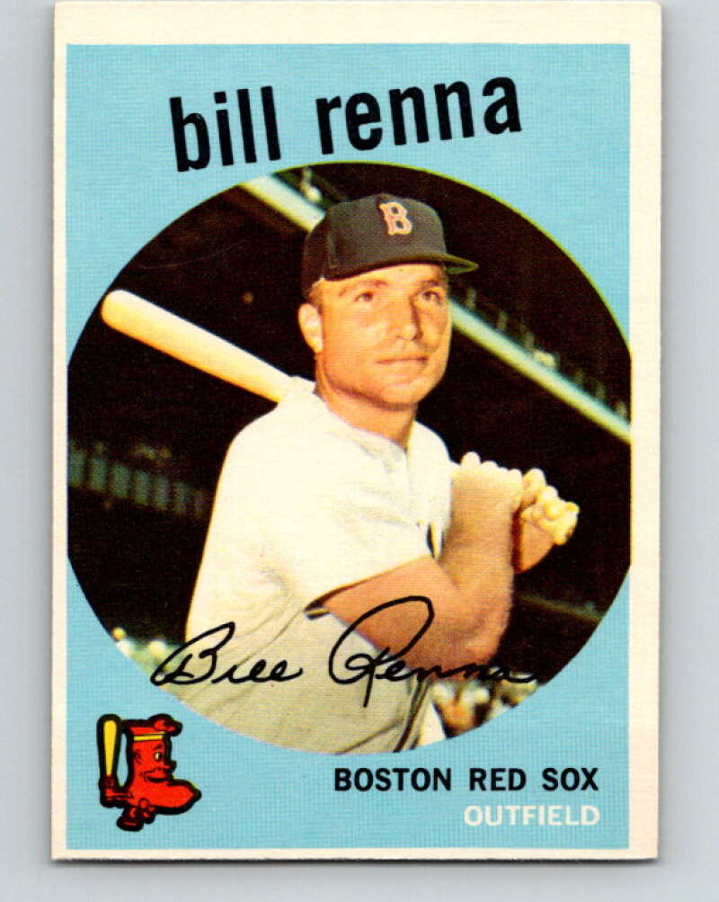 1959 Topps MLB #72 Bill Renna UER Boston Red Sox V11278