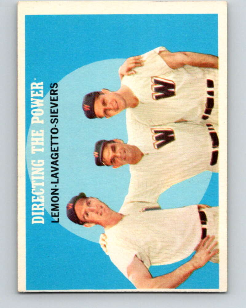 1959 Topps MLB #74 Lemon/Lavagetto/Sievers Directing the Power V11280