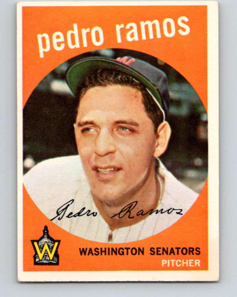 1959 Topps MLB #78 Pedro Ramos Washington Senators V11282