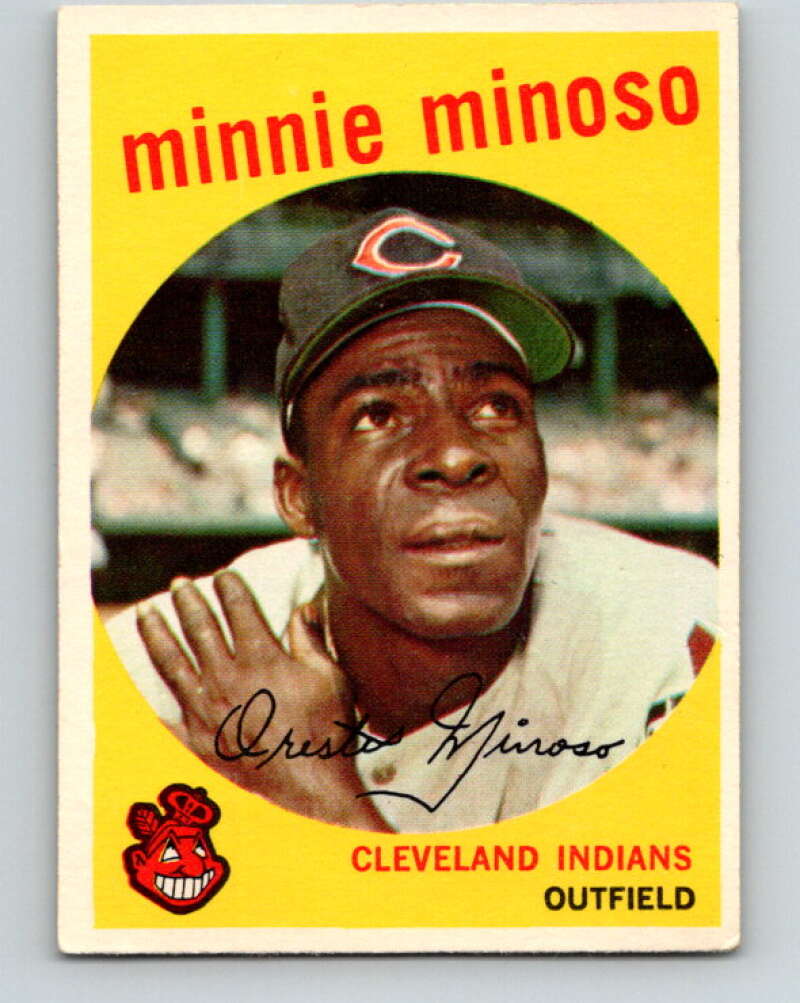 1959 Topps MLB #80 Minnie Minoso UER Cleveland Indians V11285