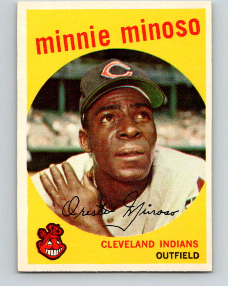 1959 Topps MLB #80 Minnie Minoso UER Cleveland Indians V11286